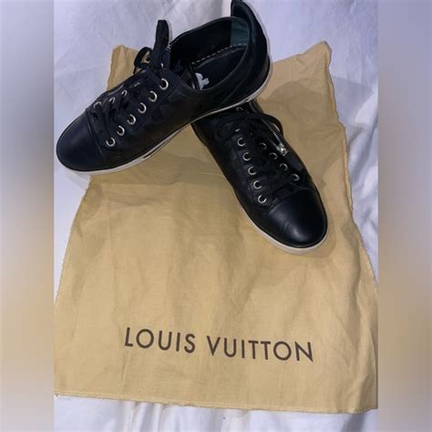louis vuitton zip up sneaker in damier aventure